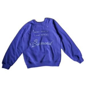 Vintage Hanes Acitivewear Purple Sweatshirt 50% Cotton 50% PolyMade in USA